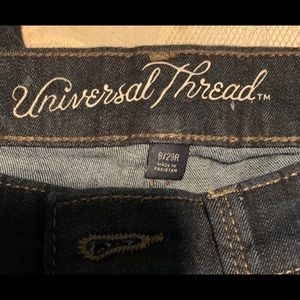 Dark blue high rise skinny jeans